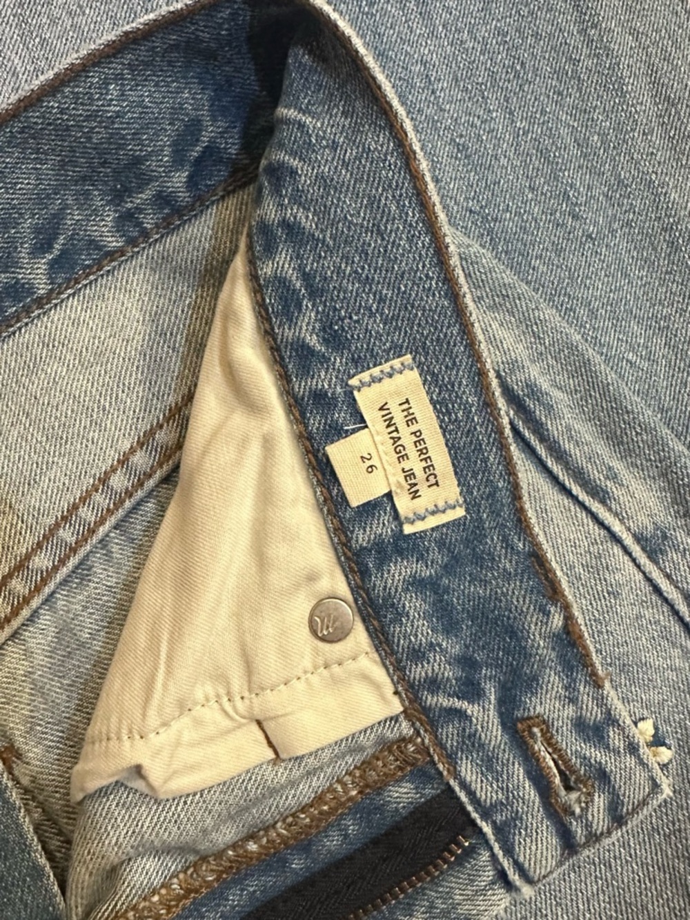 Madewell The Perfect Vintage Jean Embroidered Edition Size 26 - Picture 6 of 8